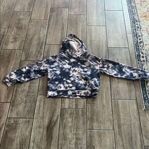 Old Navy Navy and White Tie-Dye Kids Hoodie